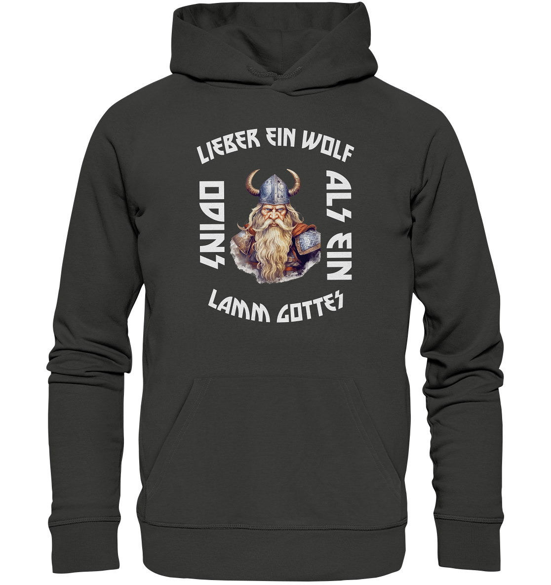 LIEBER EIN WOLF ODINS NO 2 - STREETWEAR - STATEMENT - Premium Unisex Hoodie