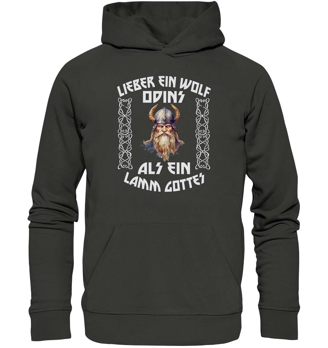 LIEBER EIN WOLF ODINS NO 4 - STREETWEAR - STATEMENT - Premium Unisex Hoodie