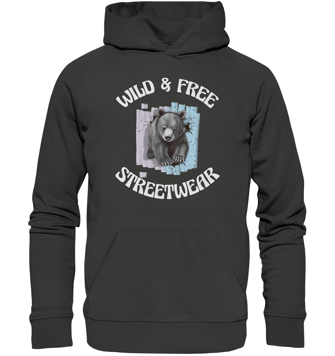 WILD & FREE NO 7 BABY BEAR - STREETWEAR - STATEMENT - Premium Unisex Hoodie