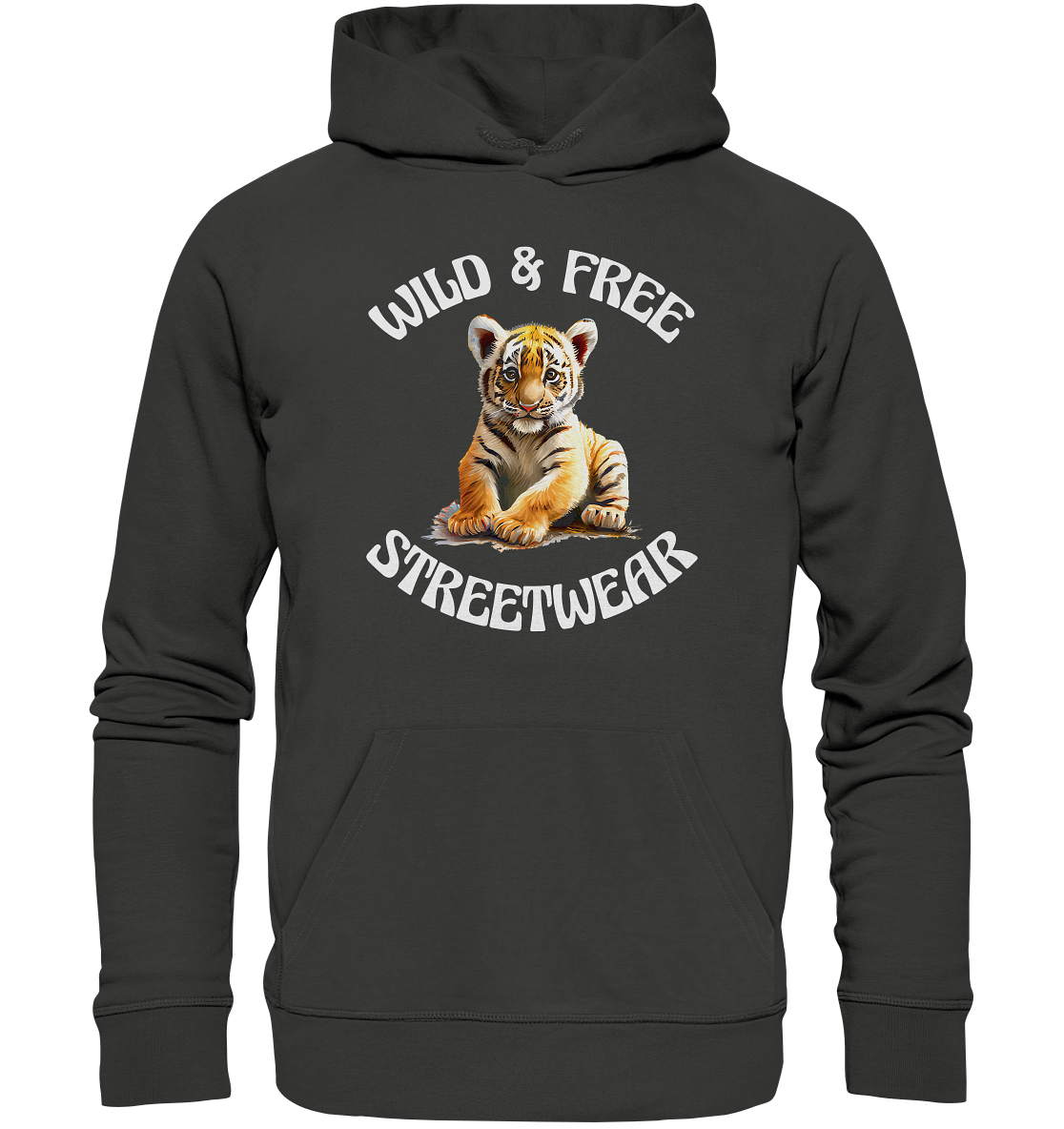 WILD & FREE NO 4 TIGERBABY STREETWEAR - STATEMENT - Premium Unisex Hoodie