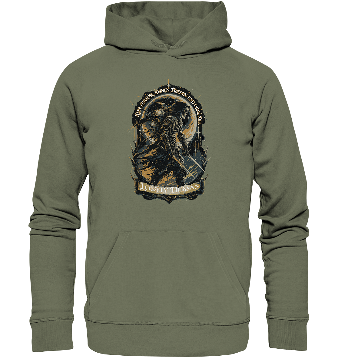 Streetwear Einsamer Mensch Ohne Ziel - Premium Unisex Hoodie