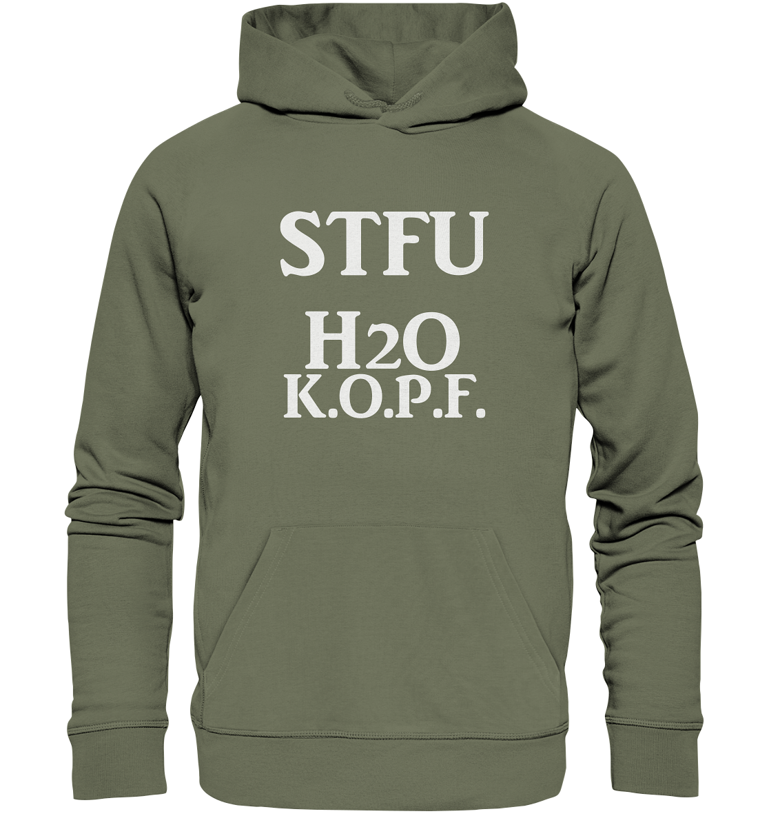 STFU Abkürzung Freche Sprüche- Premium Unisex Hoodie