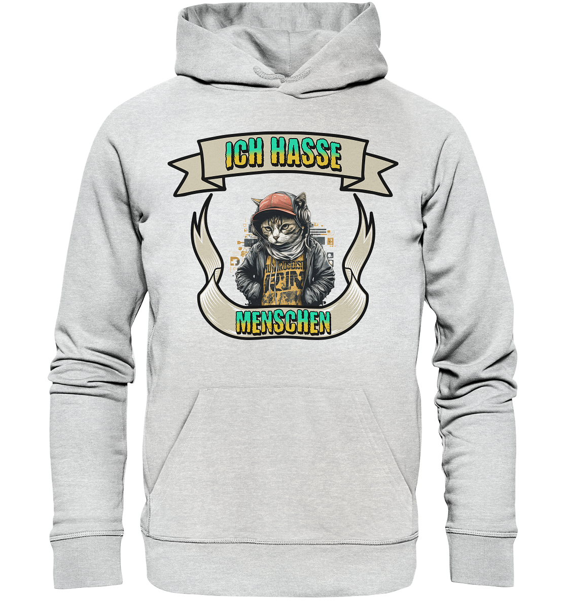 Streetwear- Ich hasse Menschen - Premium Unisex Hoodie