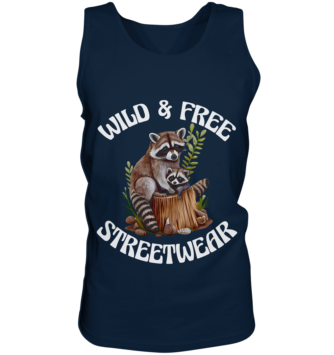 WILD & FREE NO 16 RACOON FAMILY - STREETWEAR - STATEMENT - Tank-Top