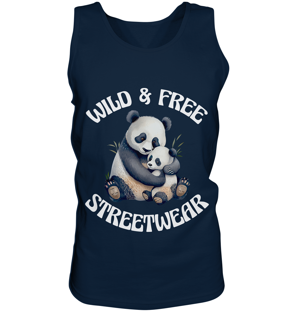 WILD & FREE NO 12 PANDA FAMILY - STREETWEAR - STATEMENT - Tank-Top