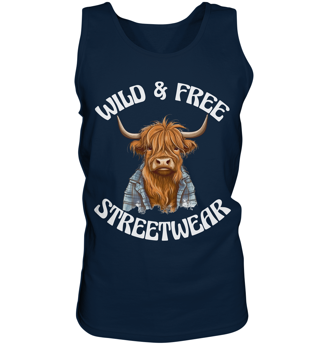 WILD & FREE NO 9 HIGHLAND COW II - STREETWEAR - STATEMENT - Tank-Top