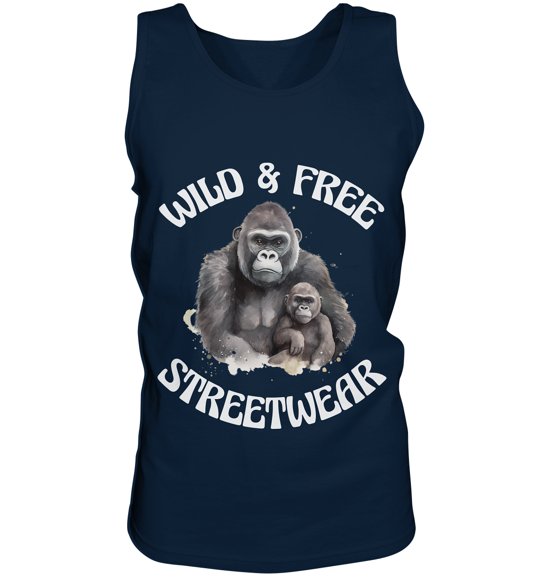 WILD & FREE NO 15 GORILLA FAMILY - STREETWEAR - STATEMENT - Tank-Top