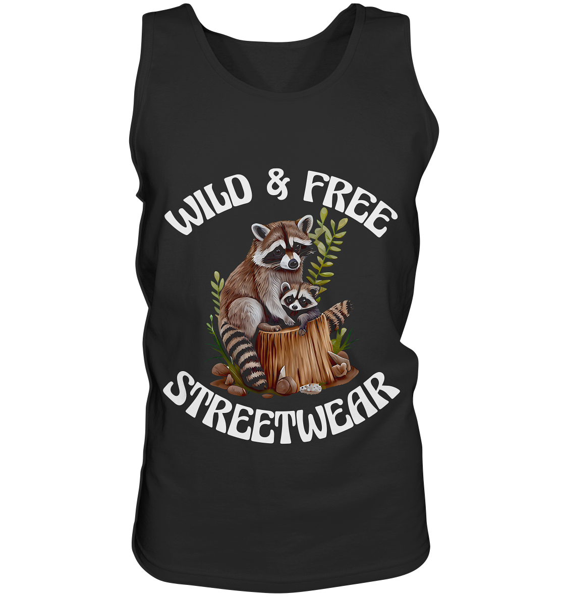 WILD & FREE NO 16 RACOON FAMILY - STREETWEAR - STATEMENT - Tank-Top