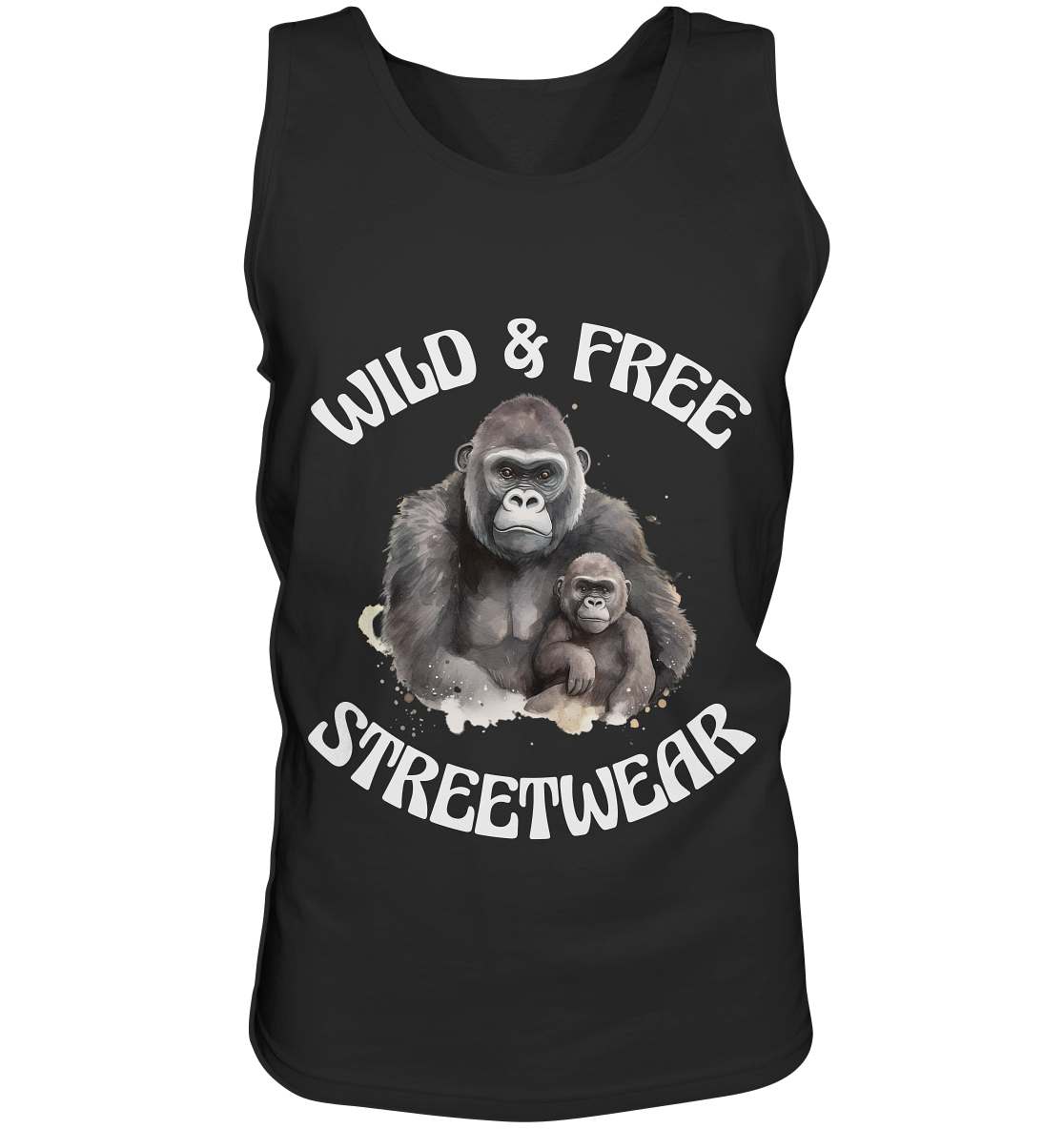 WILD & FREE NO 15 GORILLA FAMILY - STREETWEAR - STATEMENT - Tank-Top