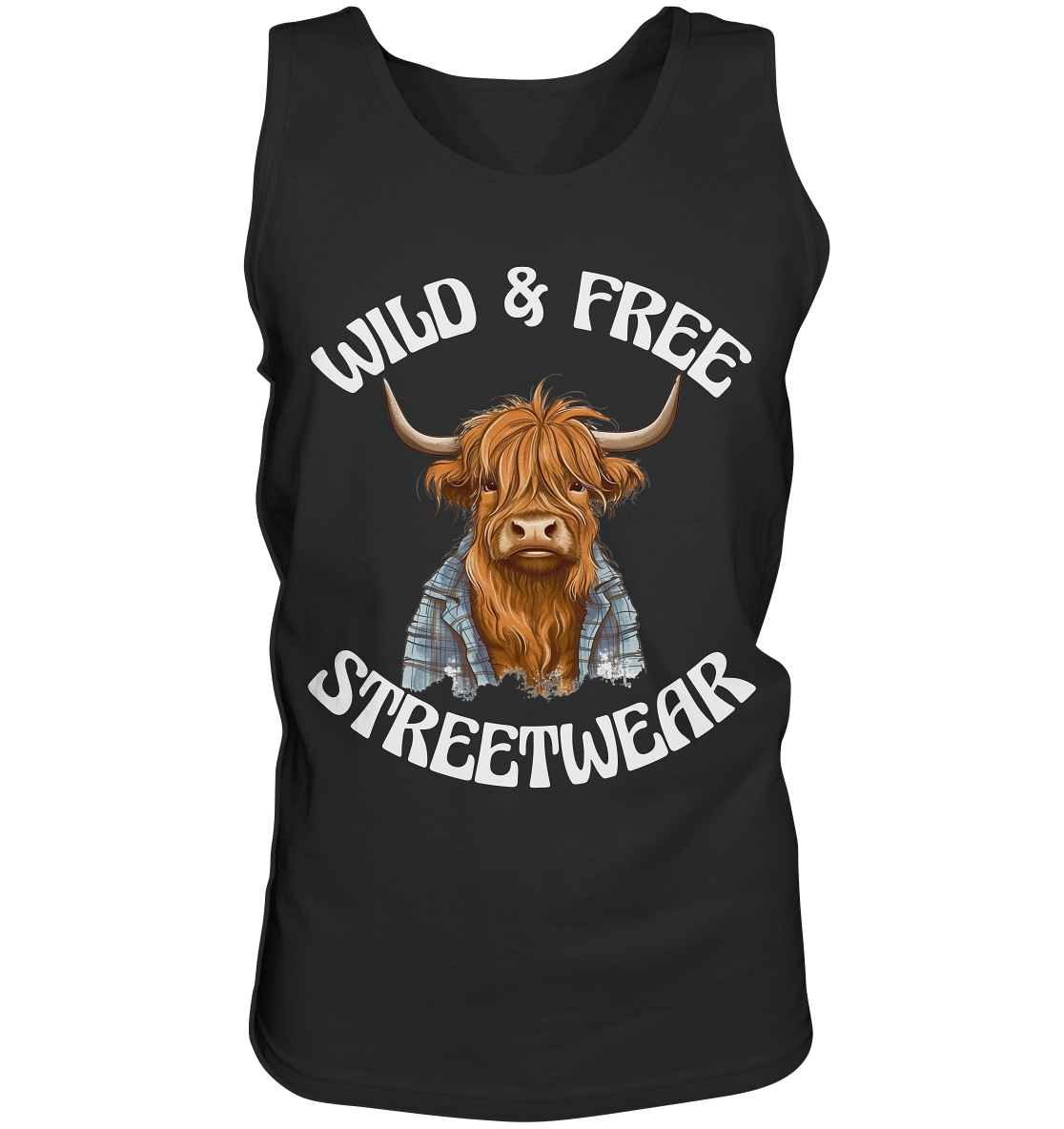 WILD & FREE NO 9 HIGHLAND COW II - STREETWEAR - STATEMENT - Tank-Top