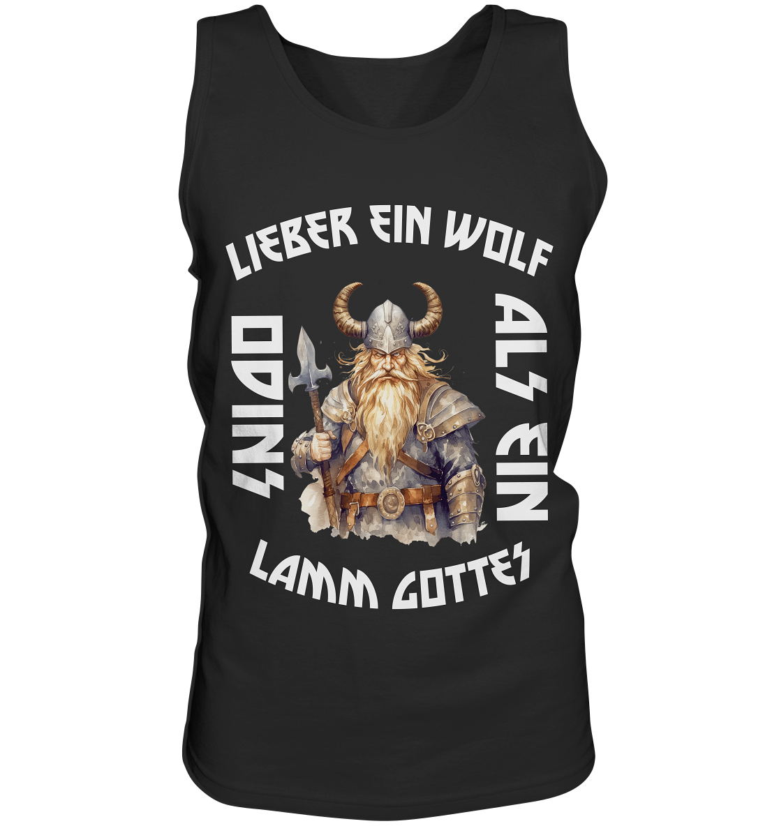 LIEBER EIN WOLF ODINS NO 3 - STREETWEAR - STATEMENT - Tank-Top