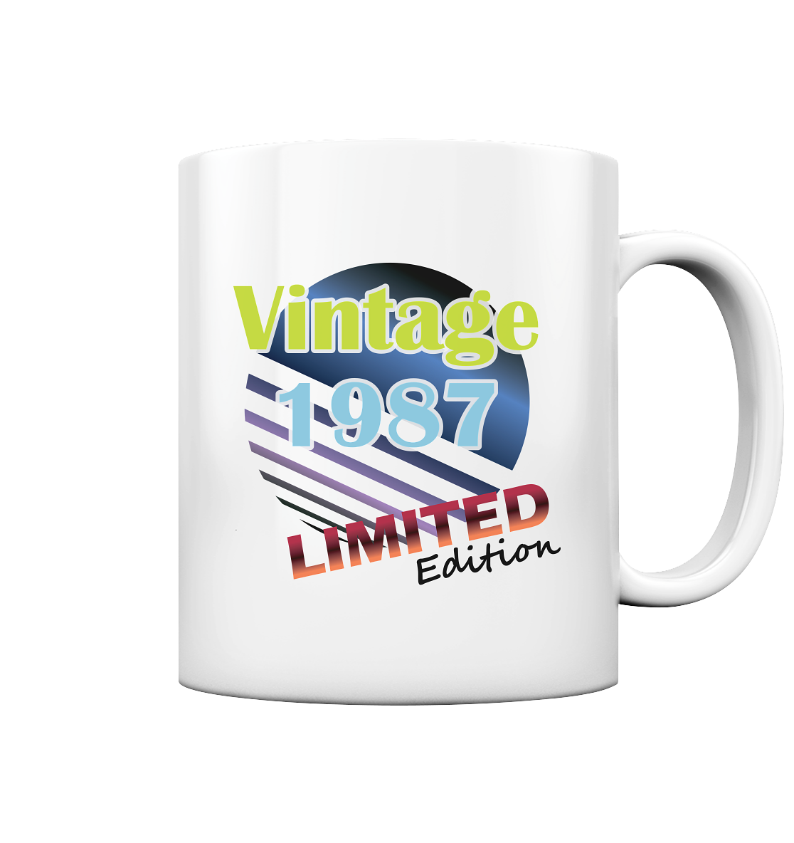 Jahrgang 1987- Tassen Limited Edition - Vintage - Tasse glossy