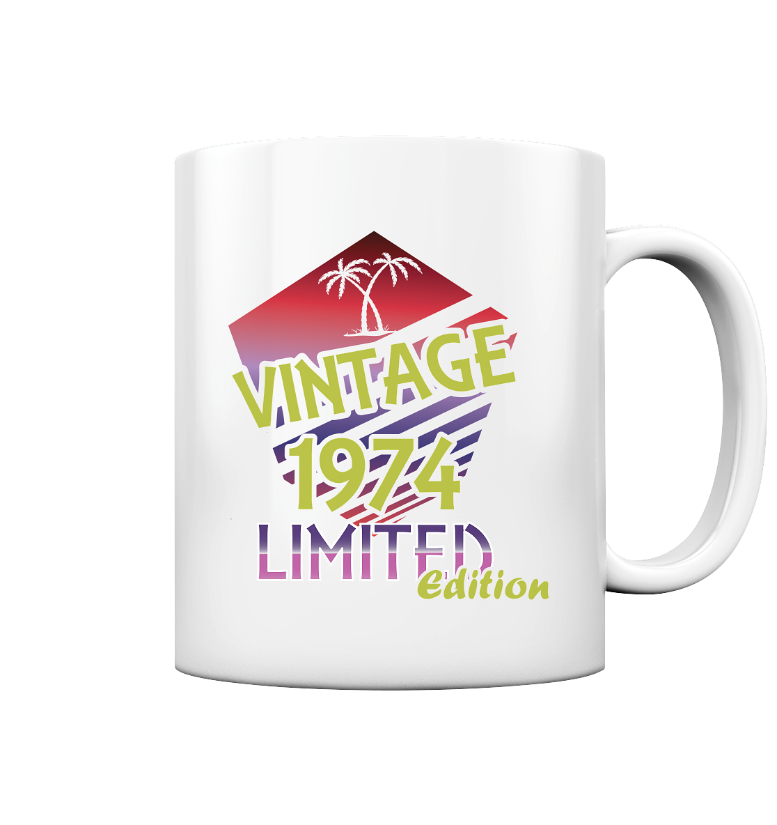 Vintage Jahrgang 1974- Tassen Limited Edition - Tasse glossy