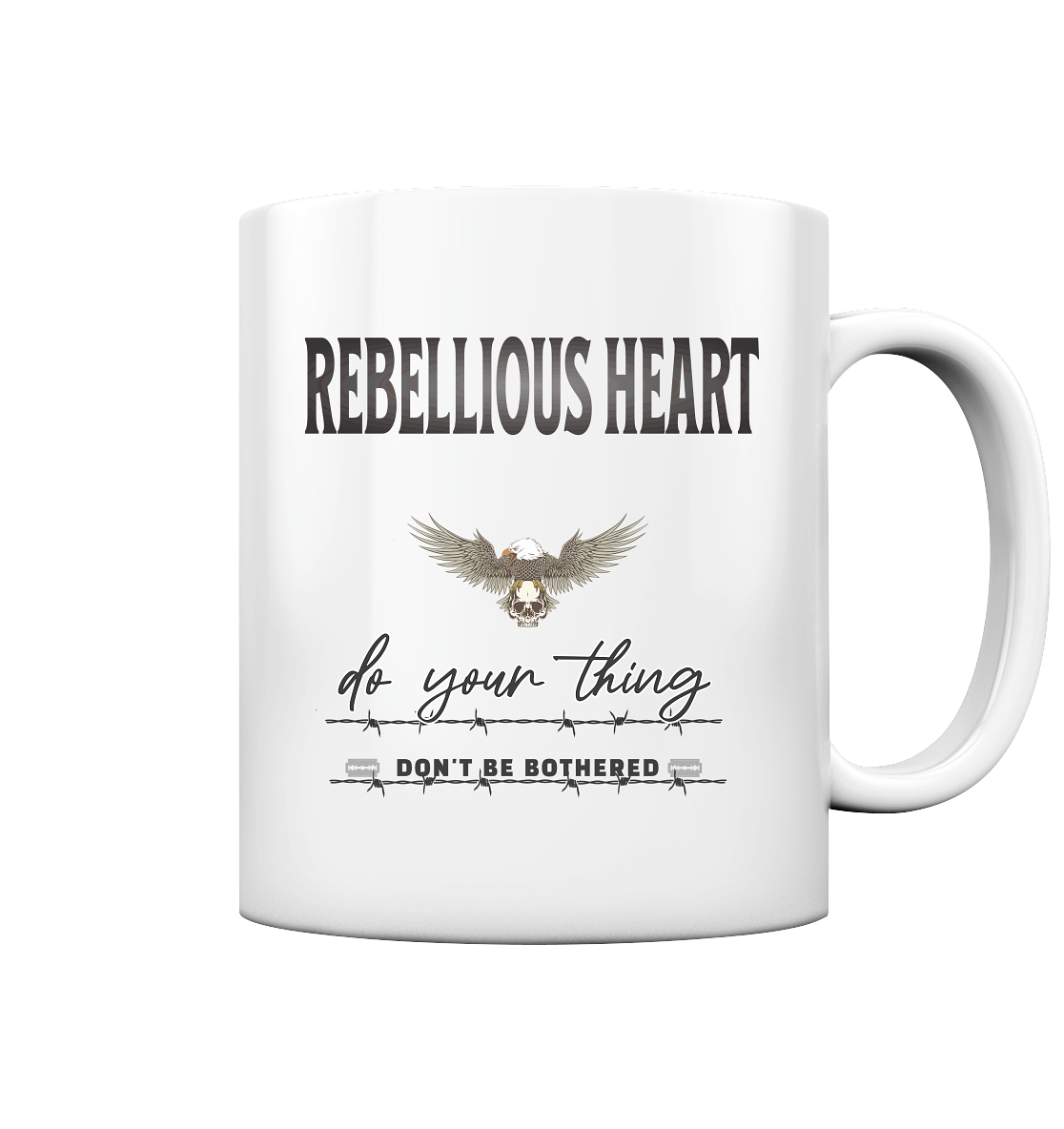 Rebellisches Herz Streetwear - Tasse glossy