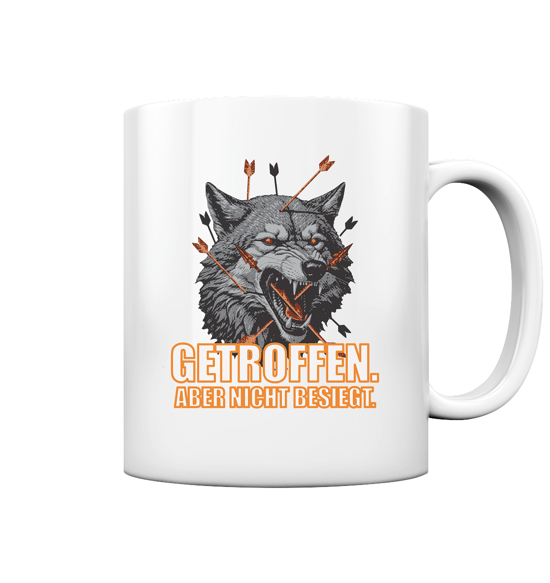 Alpha Wolf – Unbroken - Tasse glossy