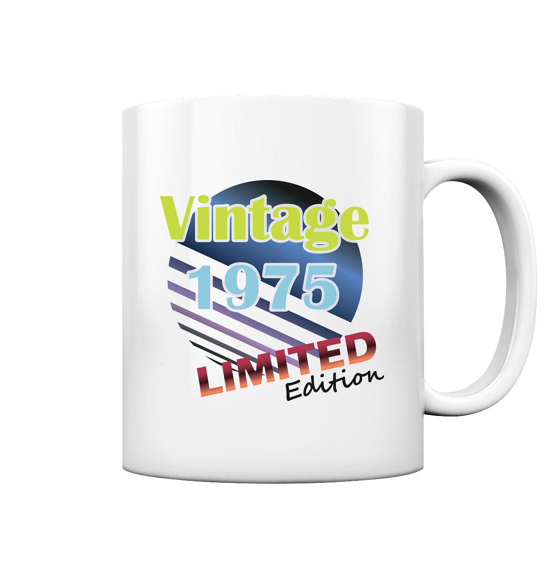Jahrgang 1975- Tassen Limited Edition - Vintage - Tasse glossy