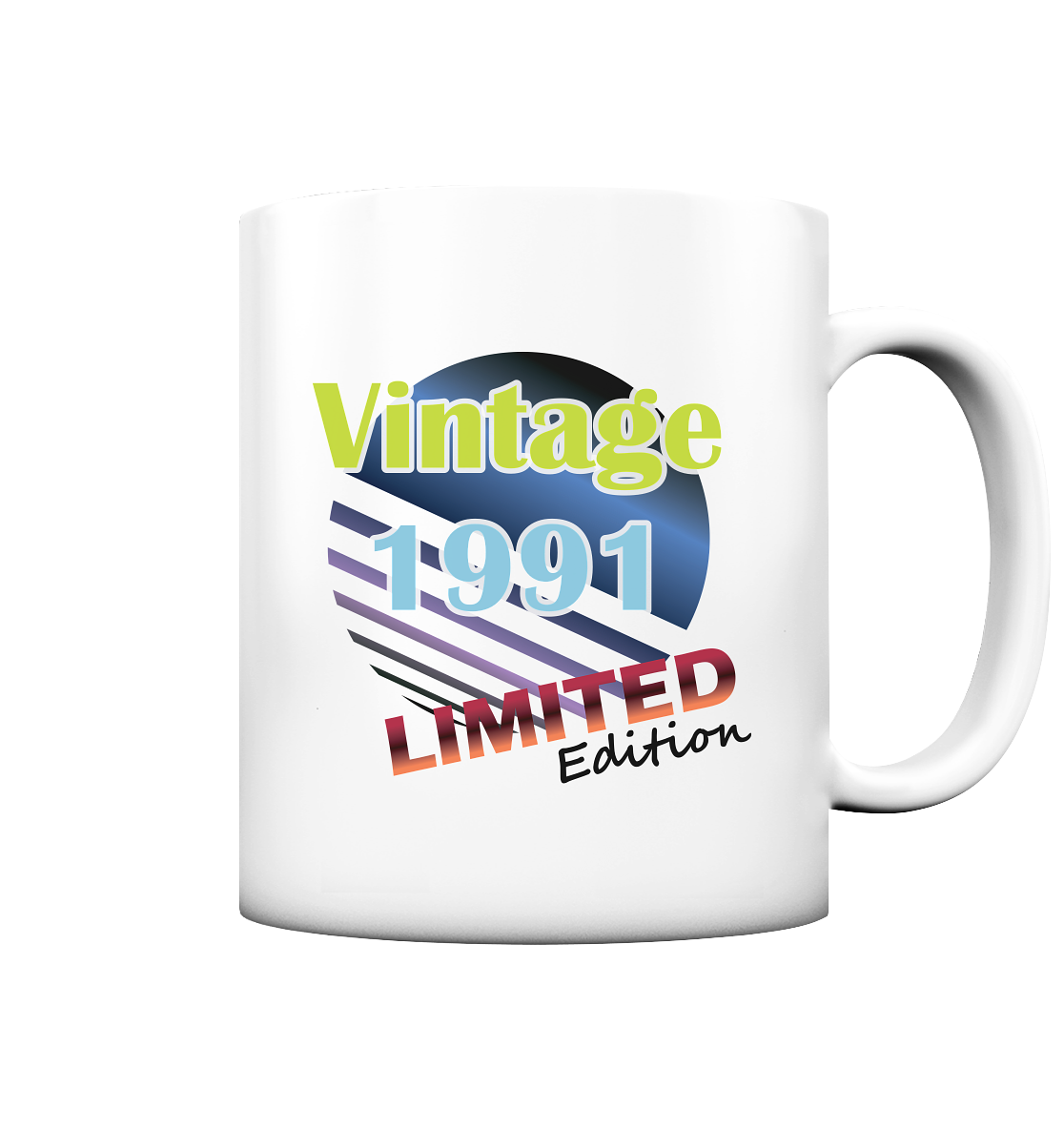Jahrgang 1991- Tassen Limited Edition - Vintage - Tasse matt