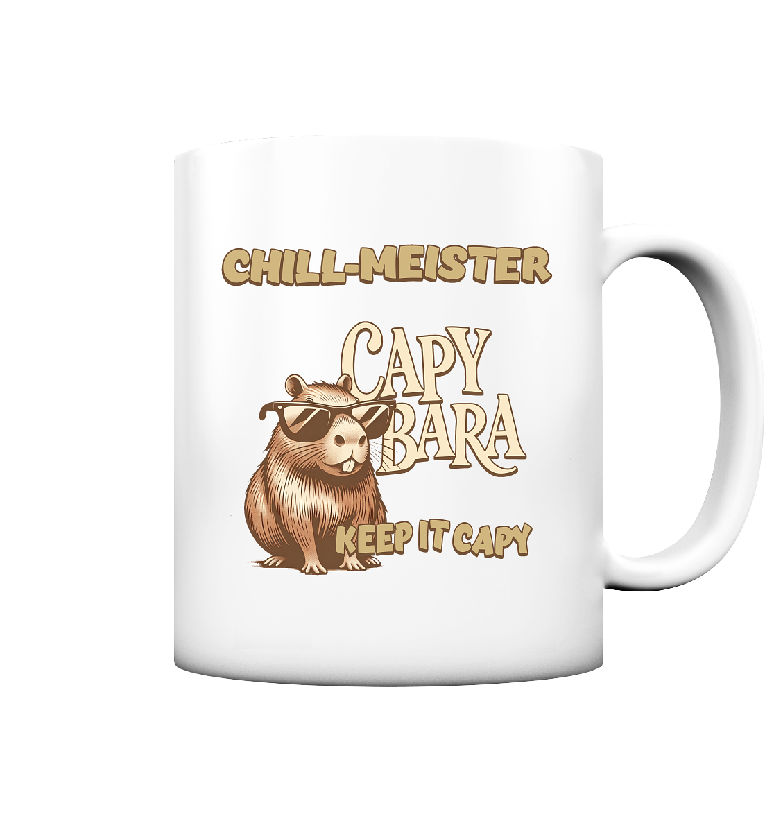 Chill-Meister Capybara – Keep it Capy (Bio & Premium) - Tasse matt