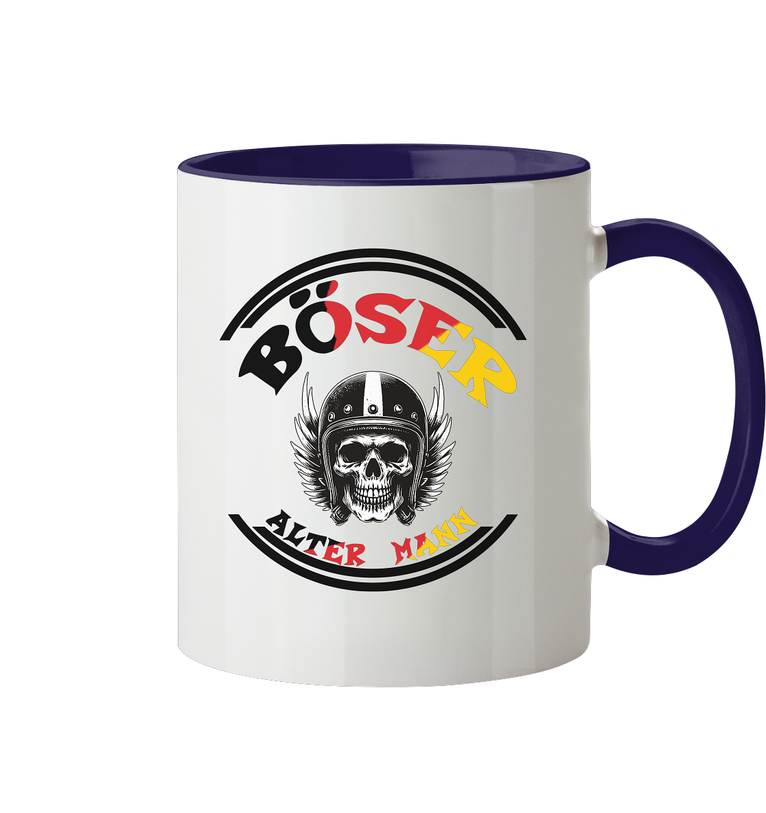 Tassen mit Aufdruck, Tasse zweifarbig, Tasse mit coolen Motiven, Böser alter Mann