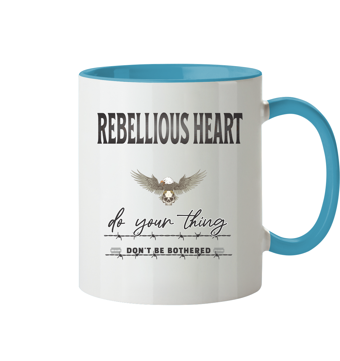 Rebellisches Herz Streetwear - Tasse zweifarbig
