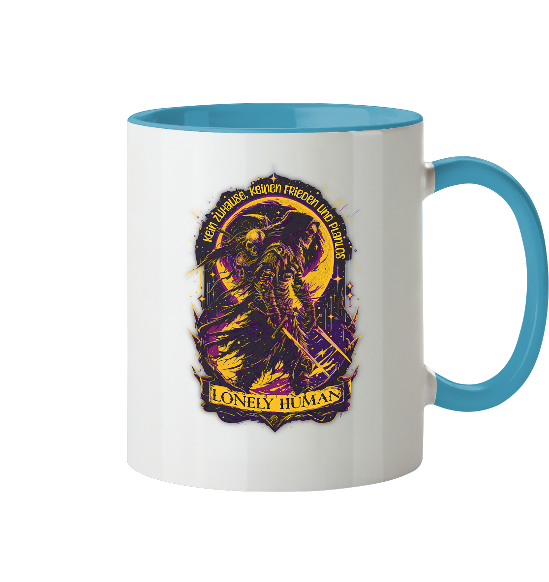 Streetwear Einsamer Mensch - Tasse zweifarbig