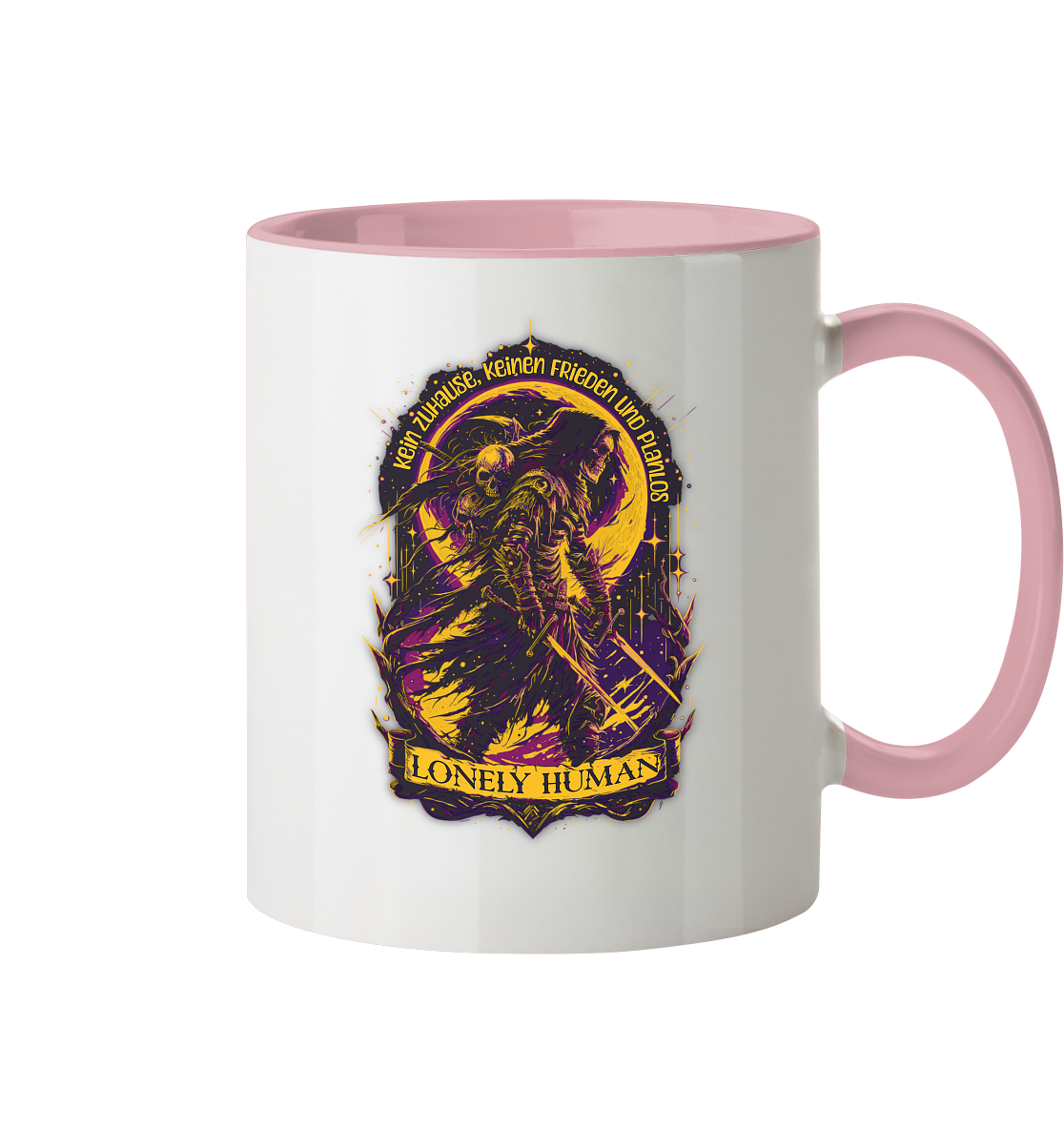 Streetwear Einsamer Mensch - Tasse zweifarbig