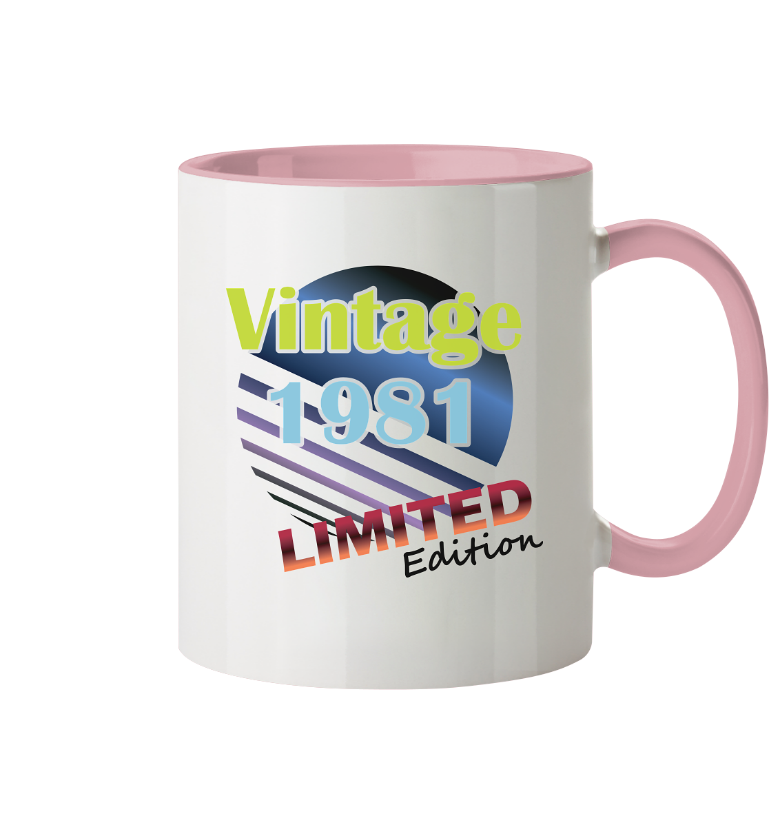 Jahrgang 1981- Tassen Limited Edition - Vintage - Tasse zweifarbig