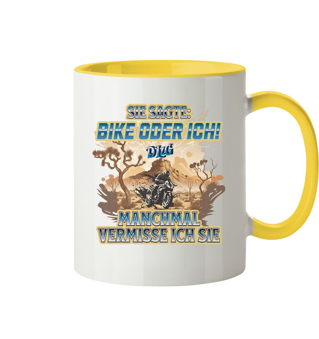 DLzG - Manchmal vermisse ich sie - Statement - Tasse zweifarbig