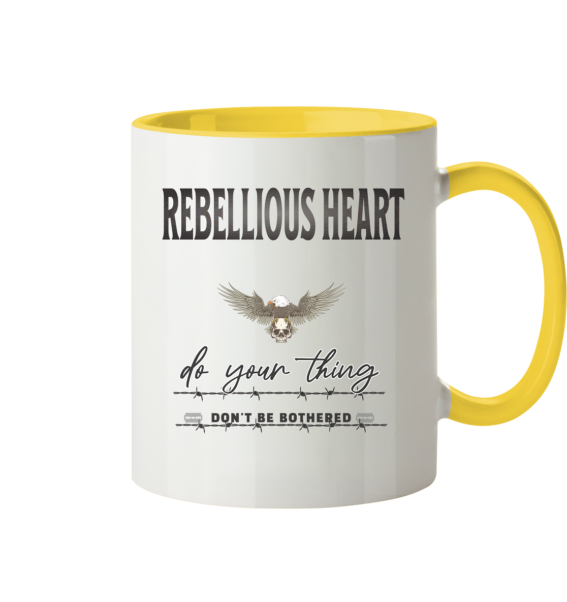 Rebellisches Herz Streetwear - Tasse zweifarbig