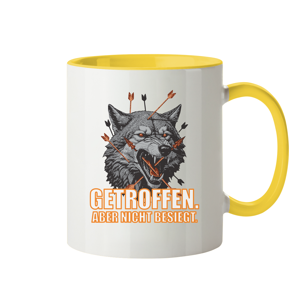 Alpha Wolf – Unbroken - Tasse zweifarbig