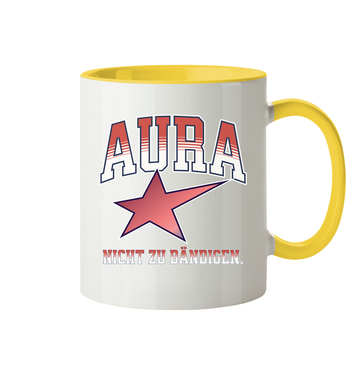 AURA – Nicht zu bändigen - Tasse zweifarbig