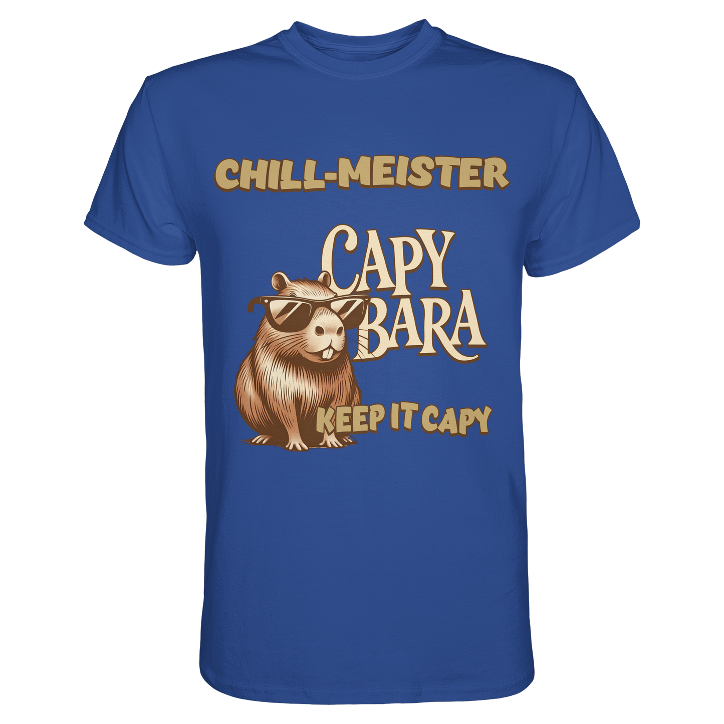 Chill-Meister Capybara – Keep it Capy (Bio & Premium) - Unisex Essential Premium Shirt