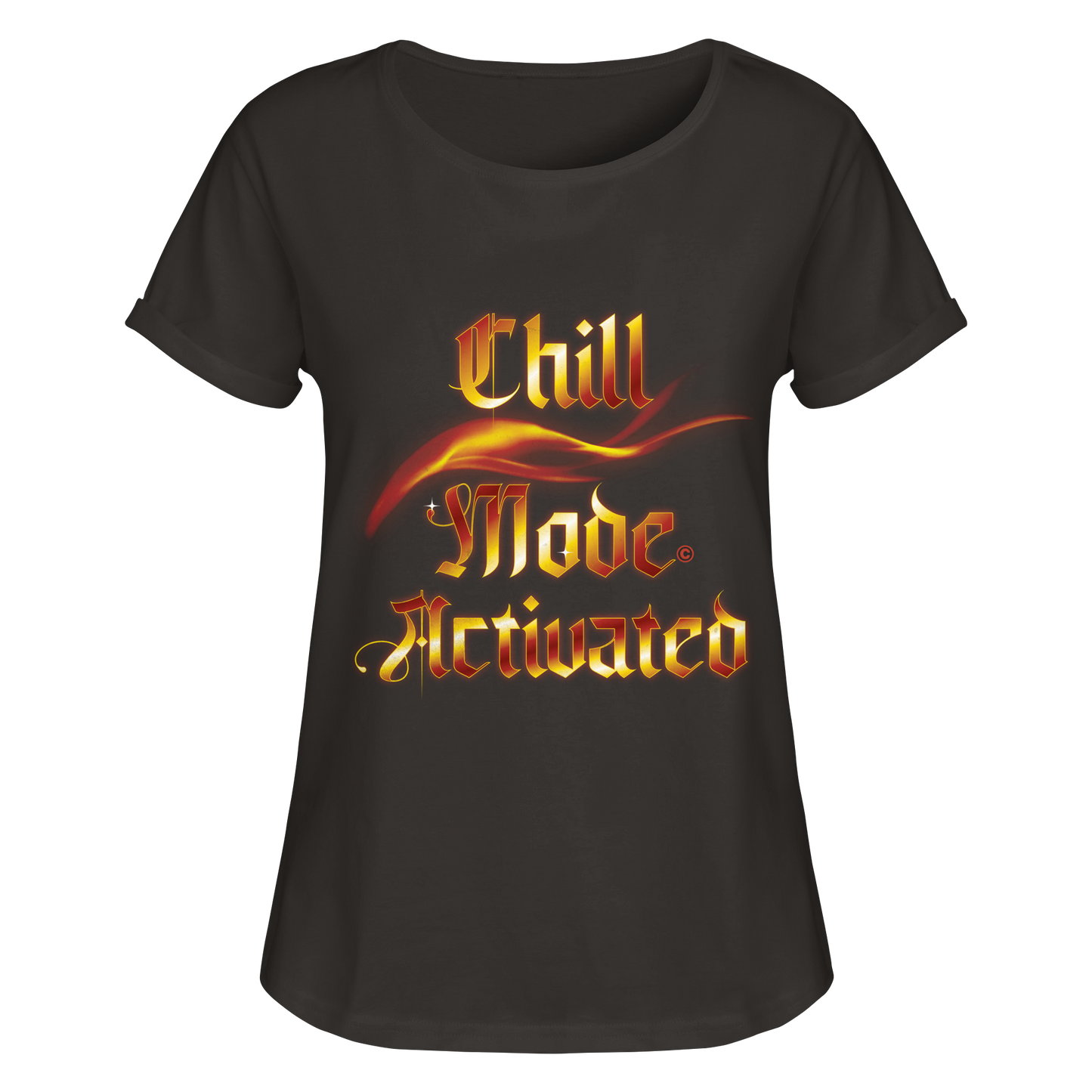 Chill Mode - Womens Roll-Up T-Shirt