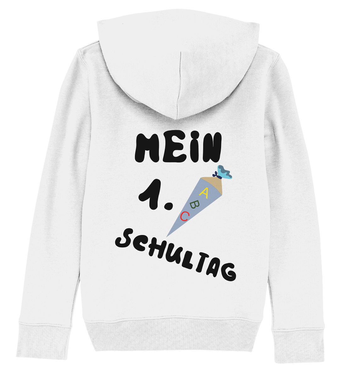 1. Schultag, Einschulung, Zuckettüte - Kids Organic Hoodie