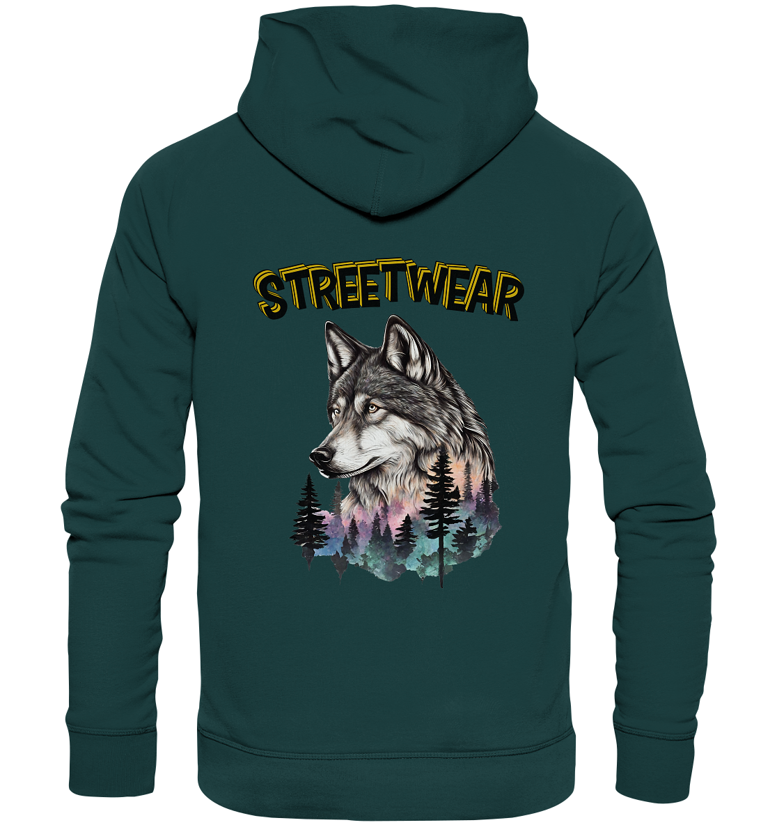 Streetwear Wildlife Design - Organic Hoodie