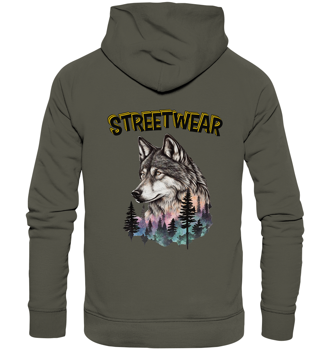 Streetwear Wildlife Design - Organic Hoodie