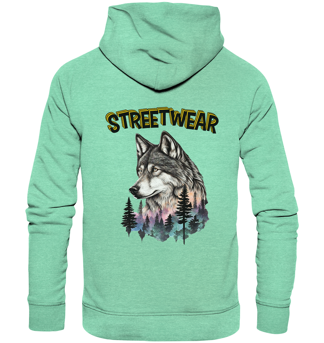 Streetwear Wildlife Design - Organic Hoodie