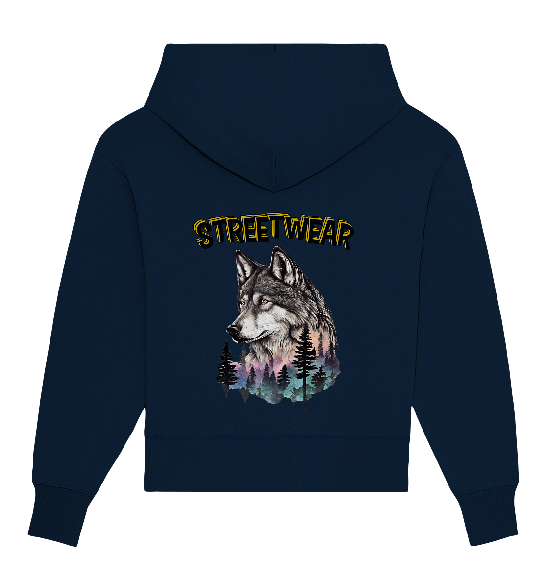 Streetwear Wildlife Design - Organic Oversize Hoodie