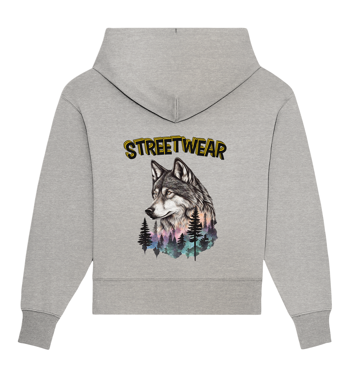 Streetwear Wildlife Design - Organic Oversize Hoodie