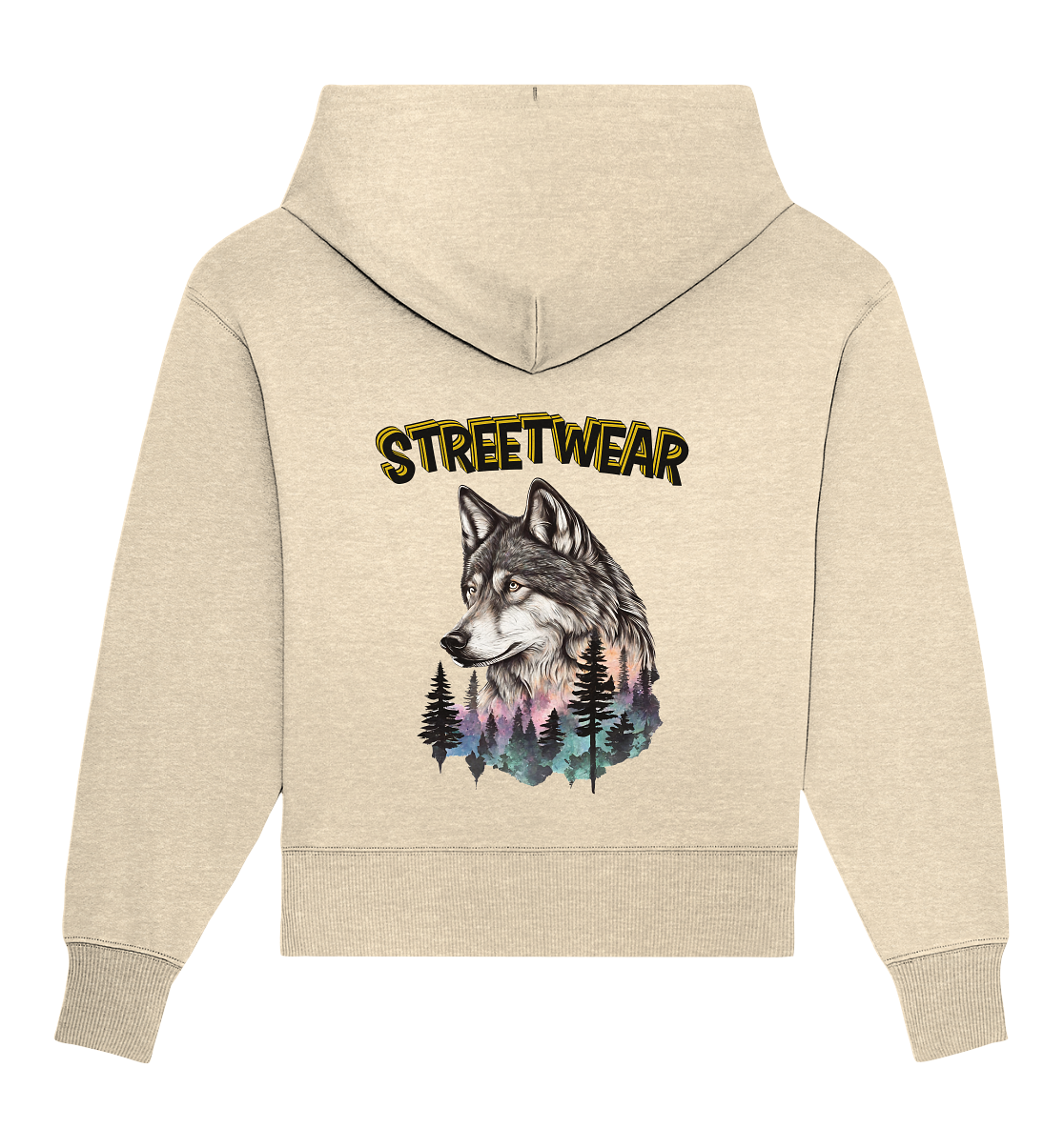 Streetwear Wildlife Design - Organic Oversize Hoodie