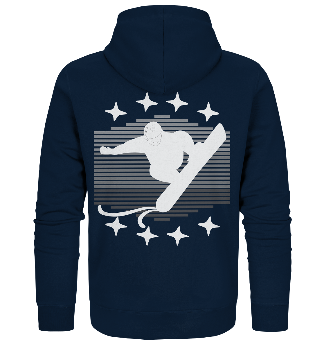 Snowboarder, Apres- Ski, Party danach, Piste - Organic Zipper
