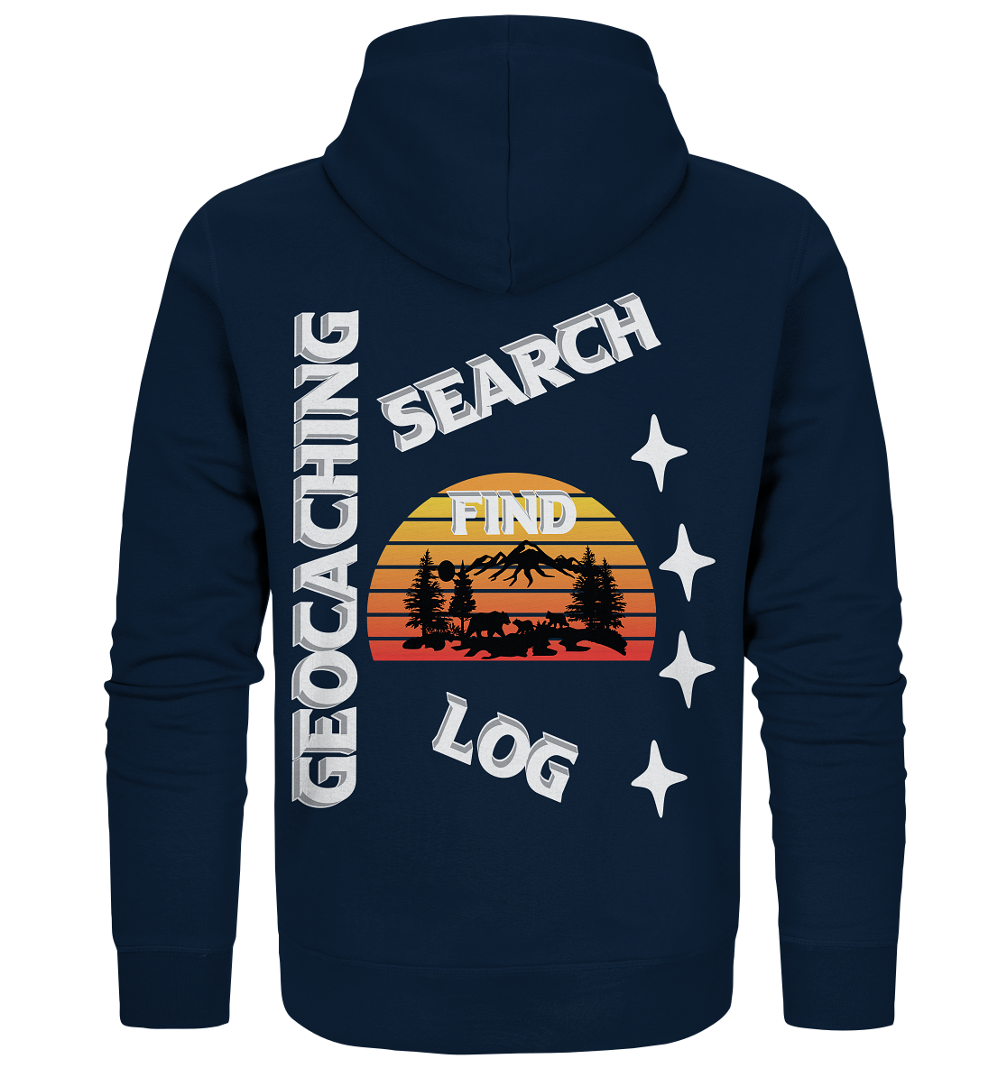 Geocaching-SEARCH-FIND-LOG, Cache Helles Design, Mounten - Organic Zipper