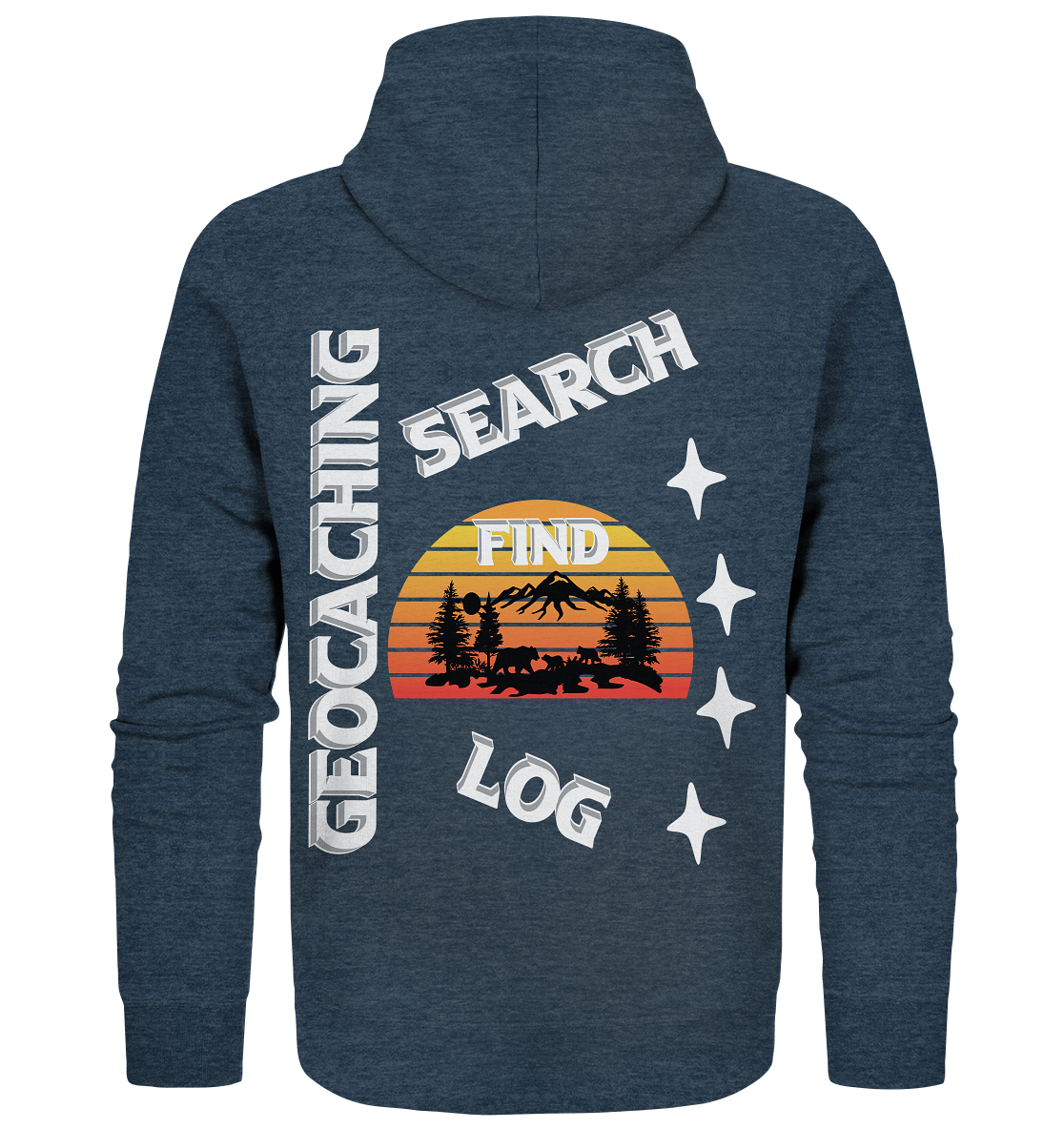 Geocaching-SEARCH-FIND-LOG, Cache Helles Design, Mounten - Organic Zipper