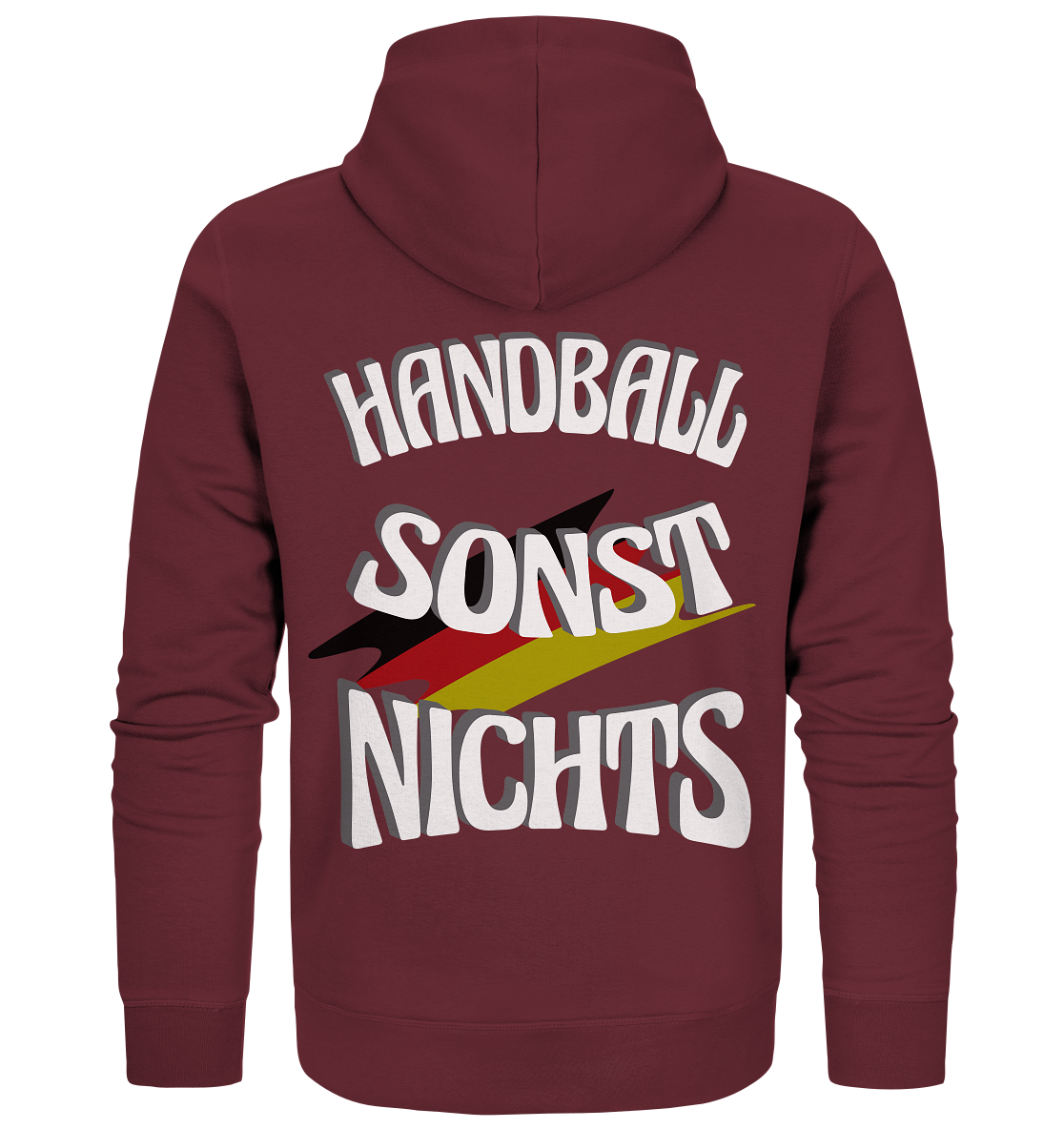 Handball sonst Nichts, mit Leib und Seele Fan, Handballfans - Organic Zipper