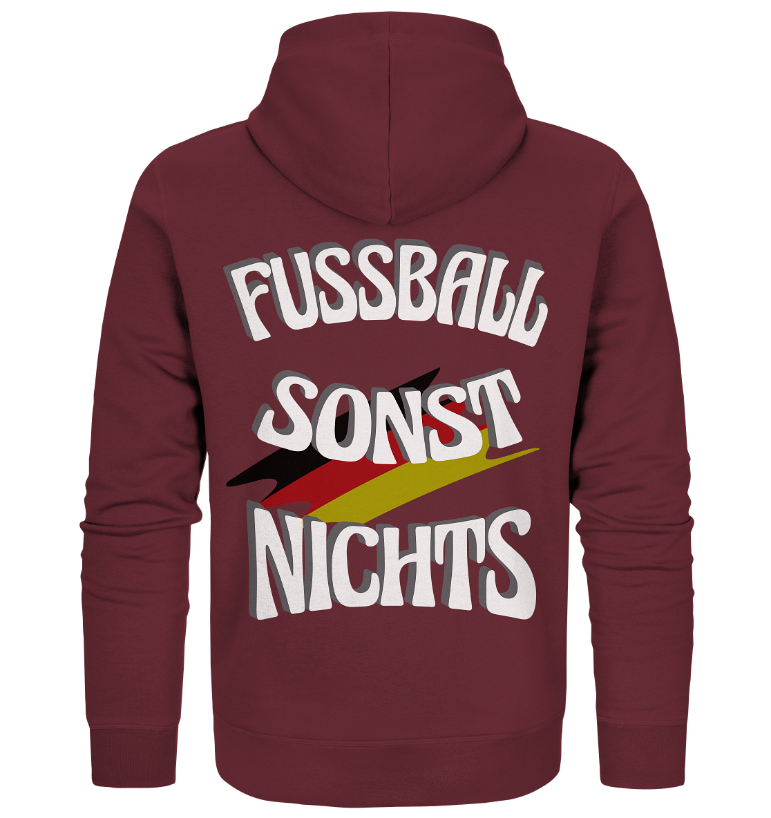 Fussball sonst Nichts, mit Leib und Seele Fan, Fußballfans - Organic Zipper