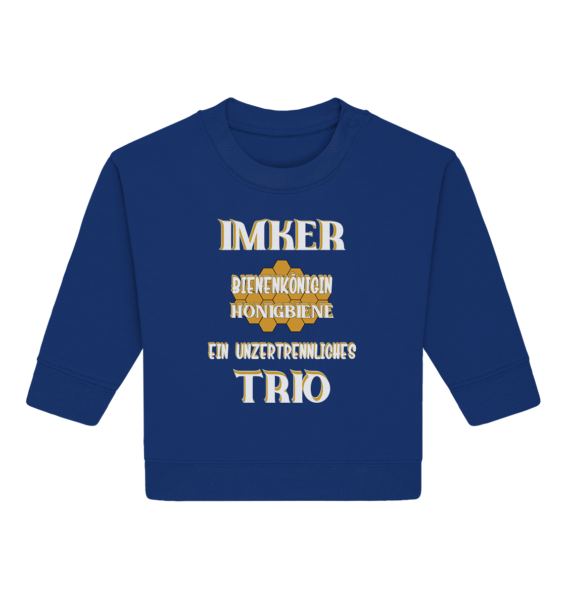 Imker- Bienenkönigin und Honigbiene, einTeam, Pfleger und Schützer von Bienen - Baby Organic Sweatshirt