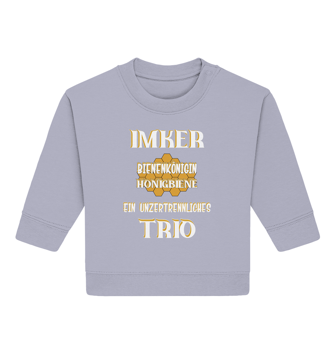 Imker- Bienenkönigin und Honigbiene, einTeam, Pfleger und Schützer von Bienen - Baby Organic Sweatshirt