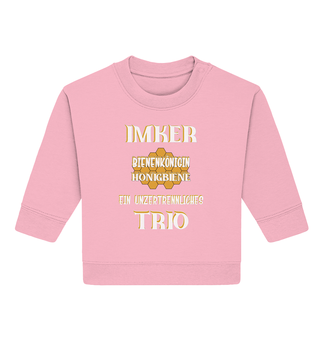 Imker- Bienenkönigin und Honigbiene, einTeam, Pfleger und Schützer von Bienen - Baby Organic Sweatshirt