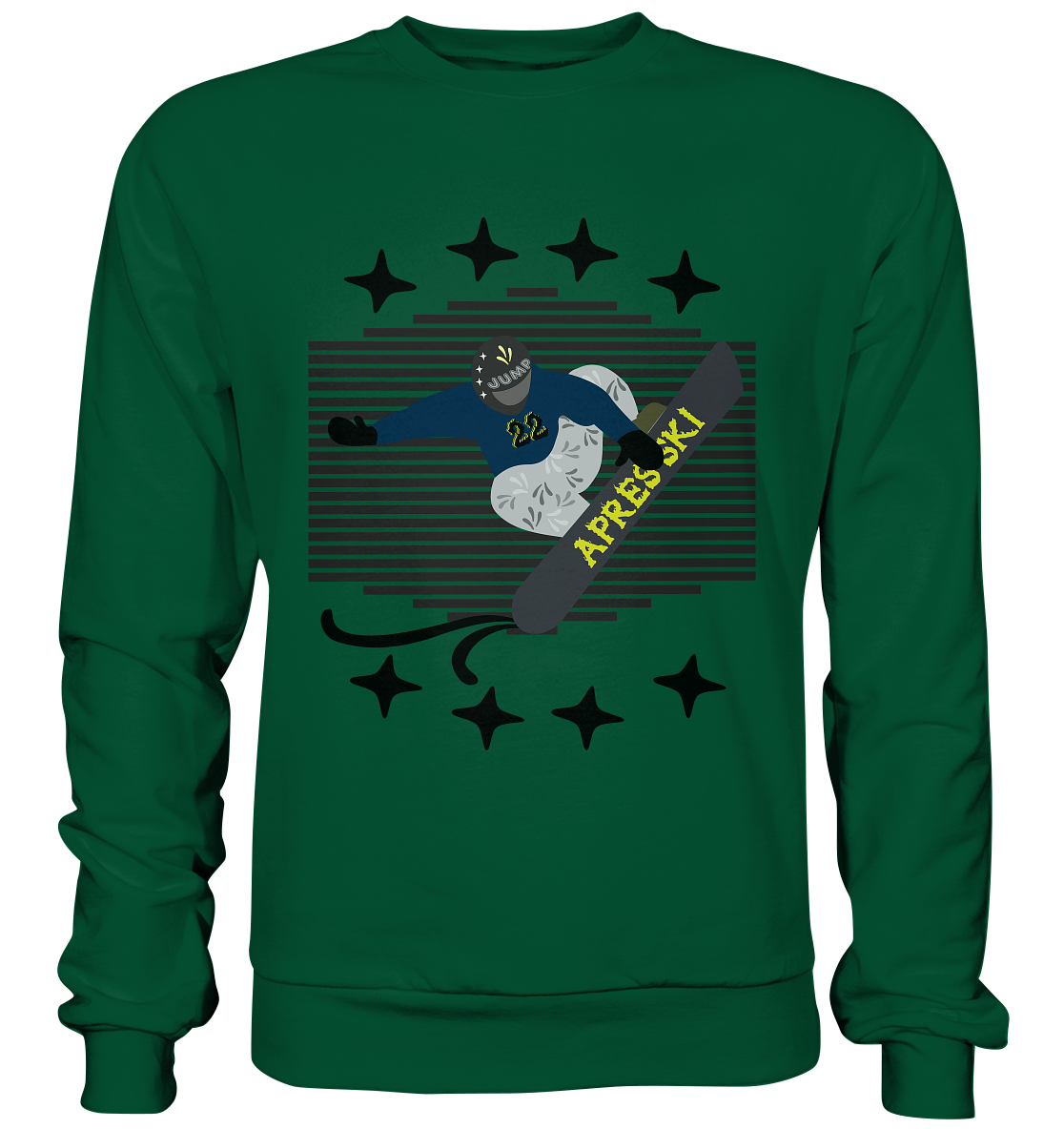 Snowboarding, Apres- Ski, Snowboard, - Basic Sweatshirt