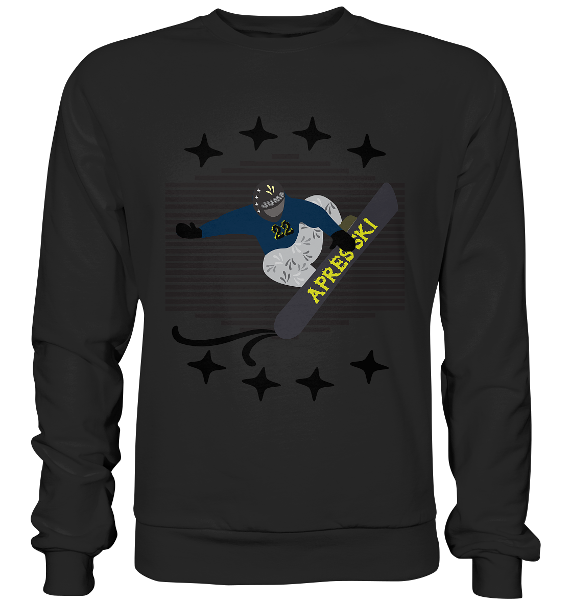 Snowboarding, Apres- Ski, Snowboard, - Basic Sweatshirt